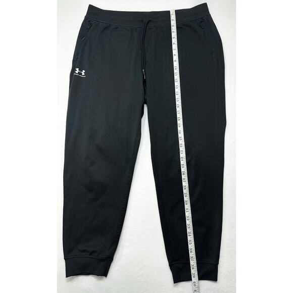 Men’s Under Armour Black ColdGear Joggers Size XXL Loose Fit Athletic Sweatpants - Picture 4 of 8
